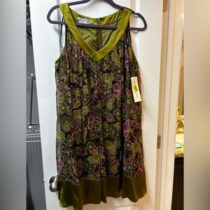 Maggy London Size 12 Silk Dress